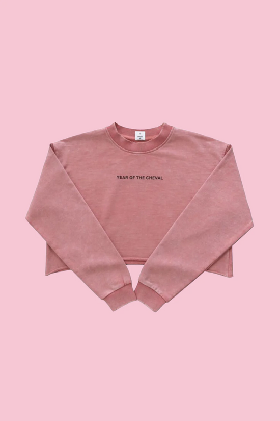 Year of the Cheval Cropped Sweatshirt