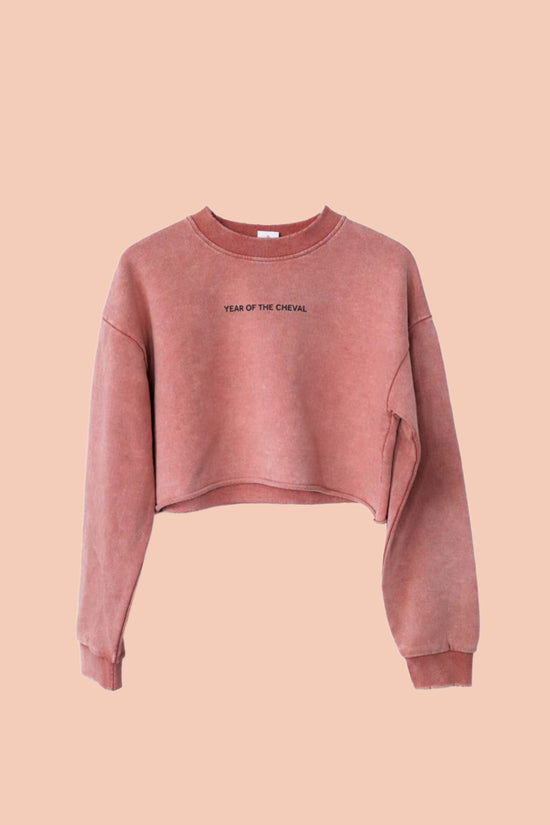 Year of the Cheval Cropped Sweatshirt