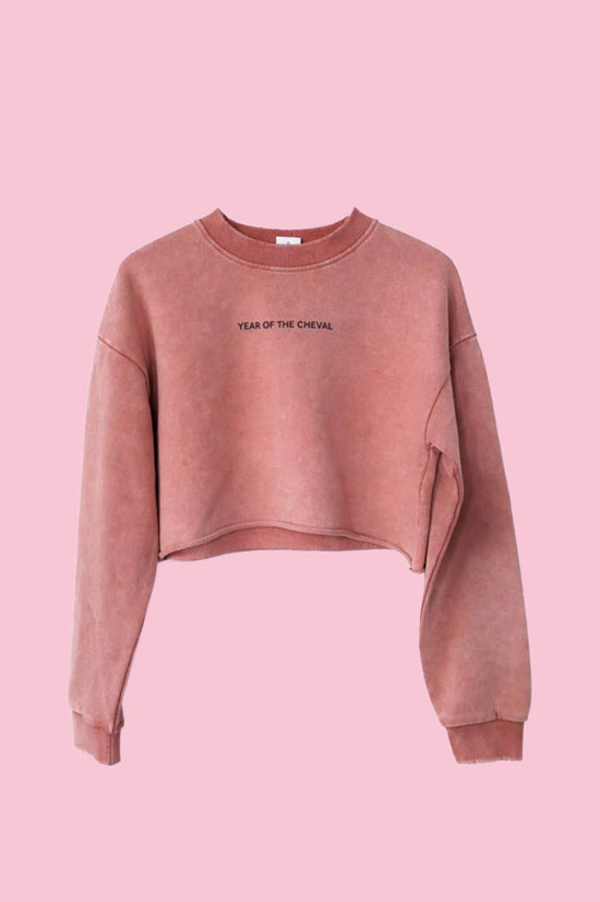 Year of the Cheval Cropped Sweatshirt