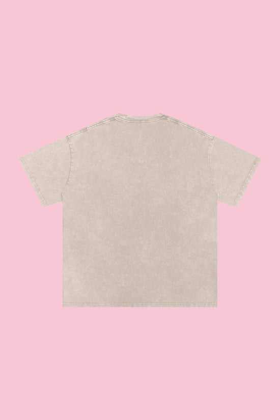 Snow Washed Oversized Cotton T-Shirt