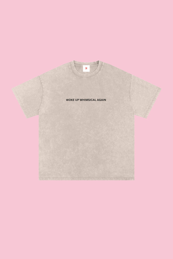 Snow Washed Oversized Cotton T-Shirt